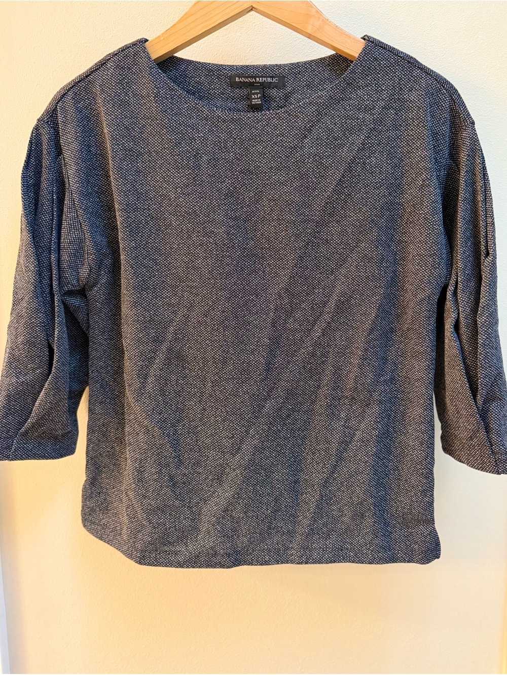 Banana Republic Heathered Grey Boatneck Sweater - PXS - NWT